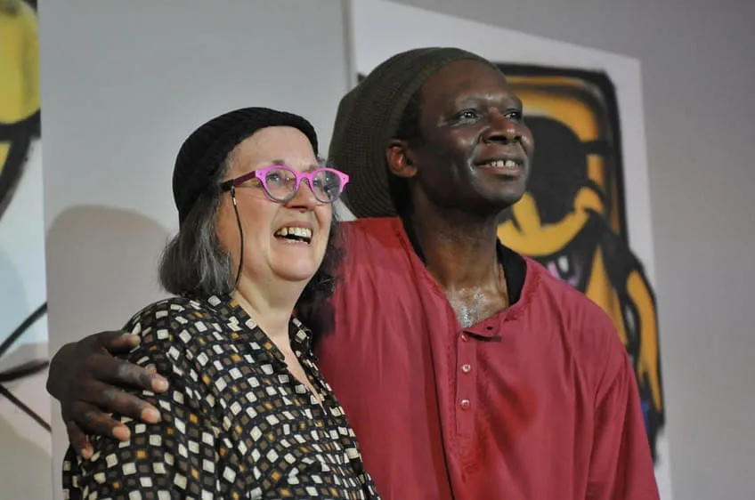 Joëlle Léandre  & Hamid Drake © Werner Krepper